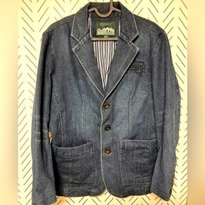 NWOT, VINTAGE Inspired Thick Denim Lined Jean Jacket, Size Medium 👖